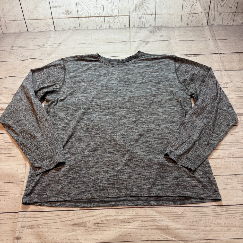 Columbia Long Sleeve Shirt Fishing Casual Heathered Gray Outdoor Men's Size XL
